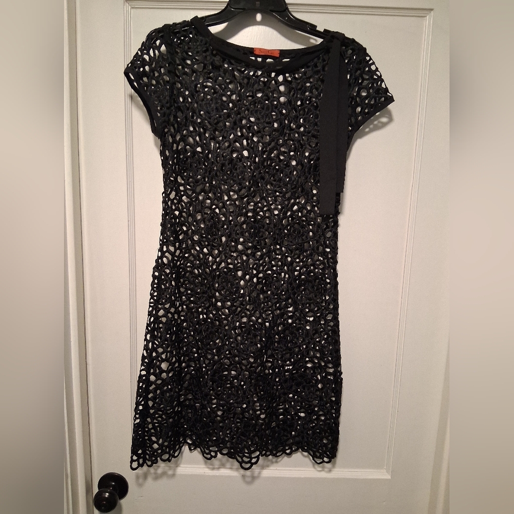 Elegant Black Silk Dress